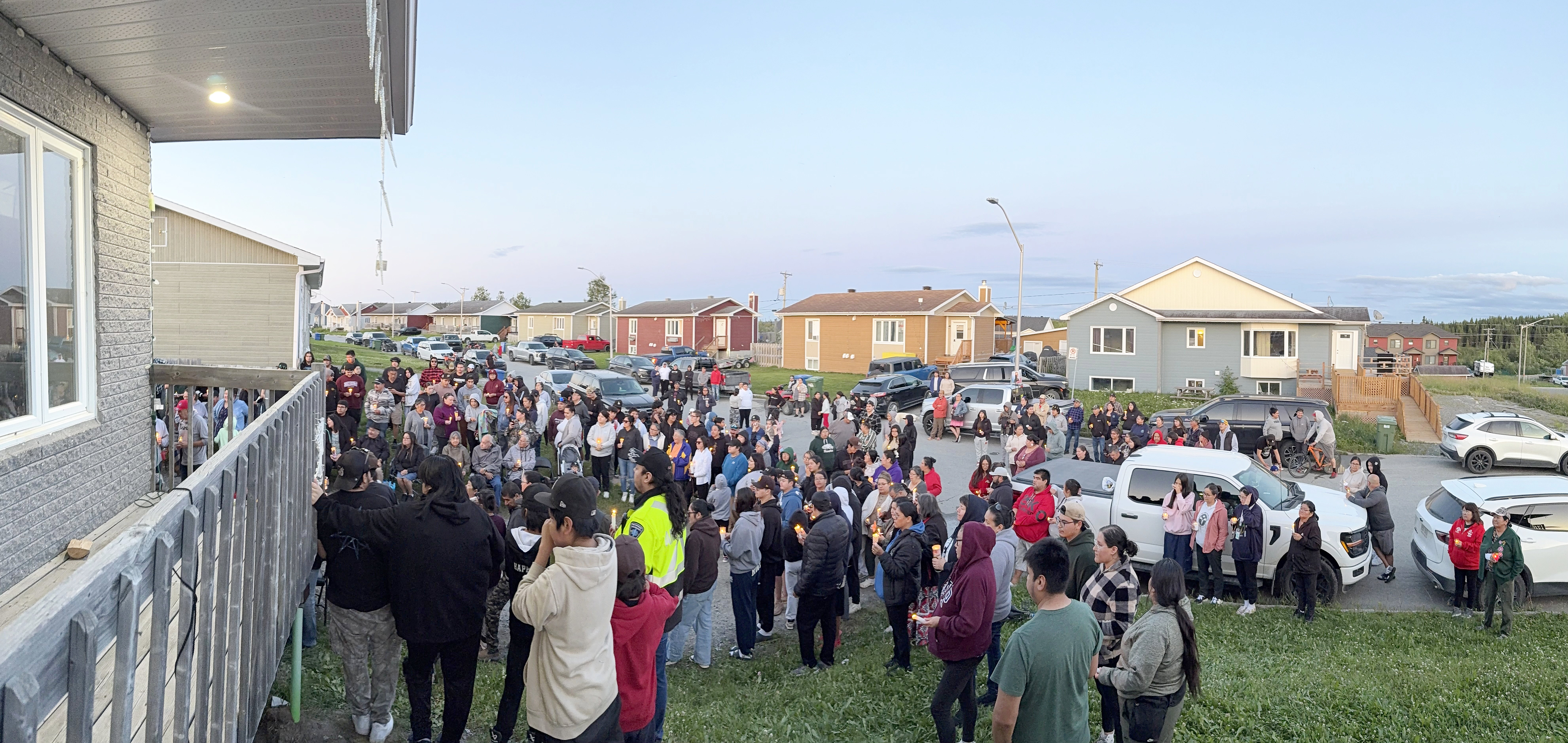 Nylander ottereyes Dozens of people gathered during a candle vigil on July 30 in Waswanipi, in honor of the young victim.